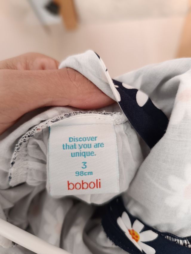 Vestido boboli 3 años