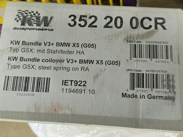 Suspension KW V3 BMW X5 G05 / X6 G06