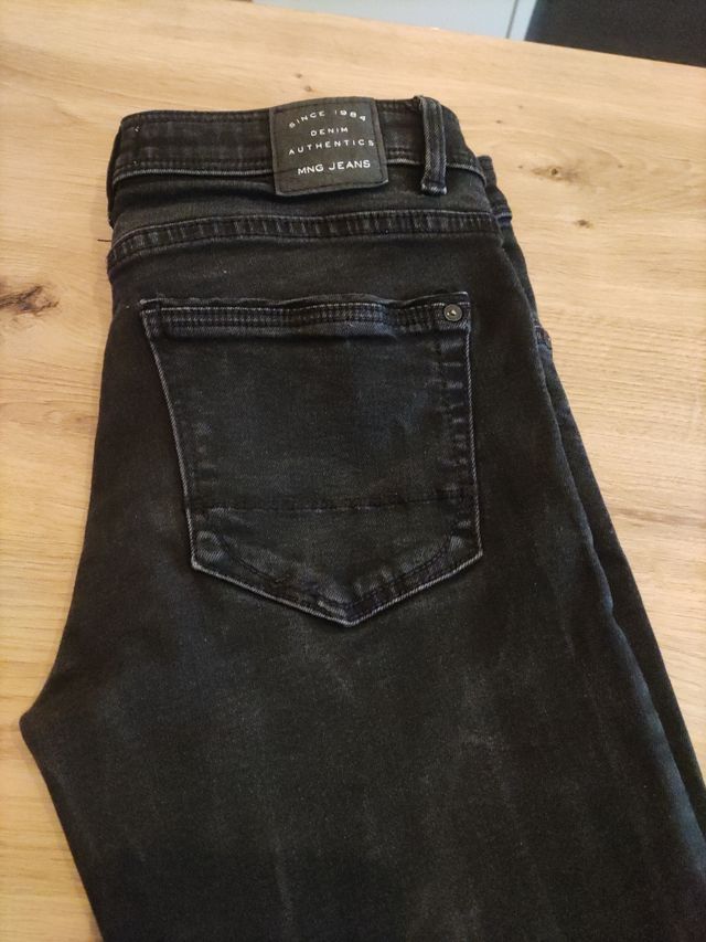 PANTALÓN VAQUERO NEGRO, Niña TALLA 34