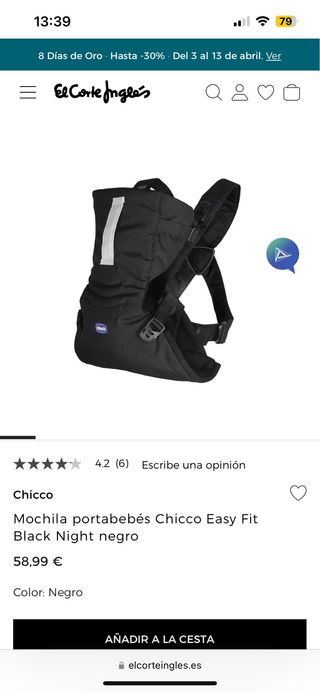 mochila porta bebe