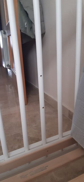 Cuna madera blanca convertible + colchón Ecus Kids