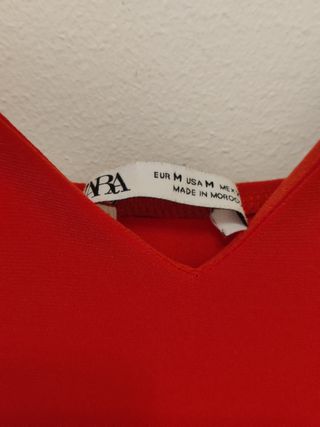 Vestido rojo de Zara 