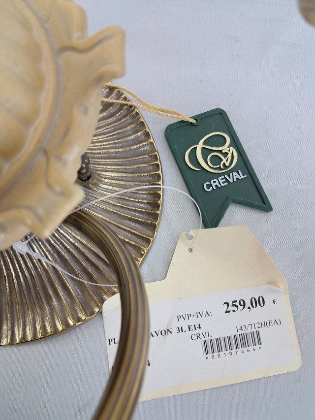 LÁMPARA DE TECHO VINTAGE - CREVAL - ART NOUVEAU