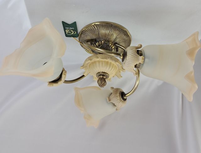 LÁMPARA DE TECHO VINTAGE - CREVAL - ART NOUVEAU