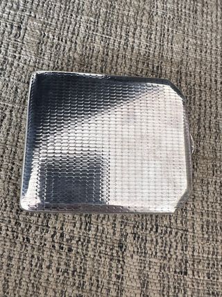 Pitillera antigua de plata grabada  Año 1920