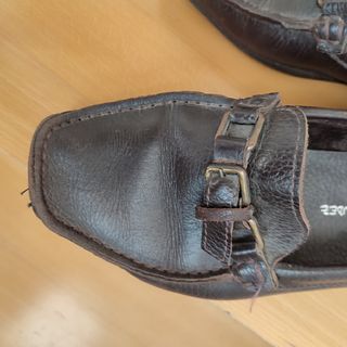 Zapatos estilo mocasines , de piel