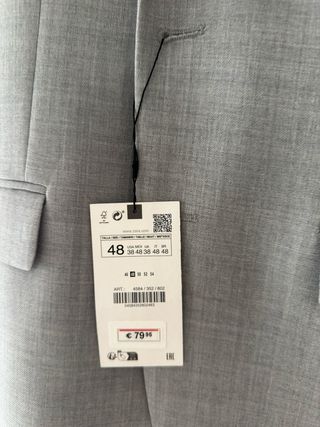 Traje chaqueta hombre zara