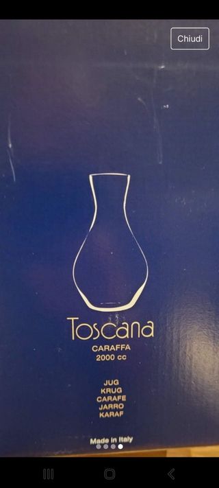 Caraffa e decanter 2000cc RCR Cristalleria Italian