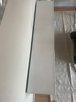 Mueble de entrada cuero blanco