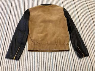Cazadora/ Chaqueta de ante y piel t. S