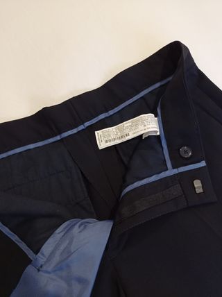 Pantalón pinza azul marino