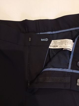 Pantalón pinza azul marino