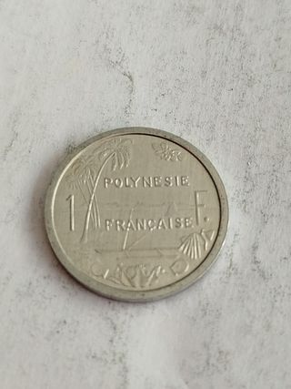 Polinesia Francesa 1 franco 1987 moneda