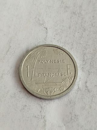 Polinesia Francesa 1 franco 1987 moneda