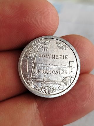 Polinesia Francesa 1 franco 1987 moneda