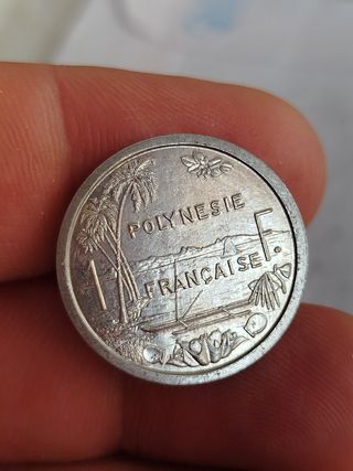 Polinesia Francesa 1 franco 1987 moneda