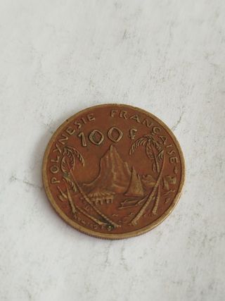 Polinesia Francesa 100 francos 1991 mone