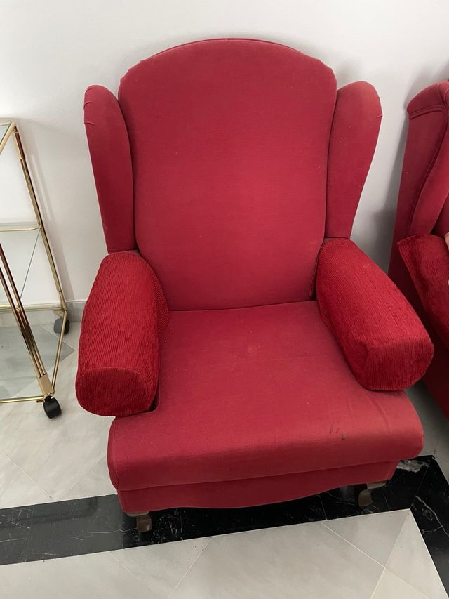 Sillones Rojos de Tela