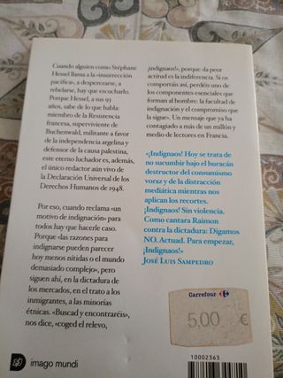 ¡Indignaos!: Un alegato contra la indiferencia y a favor de la insurrección pacífica