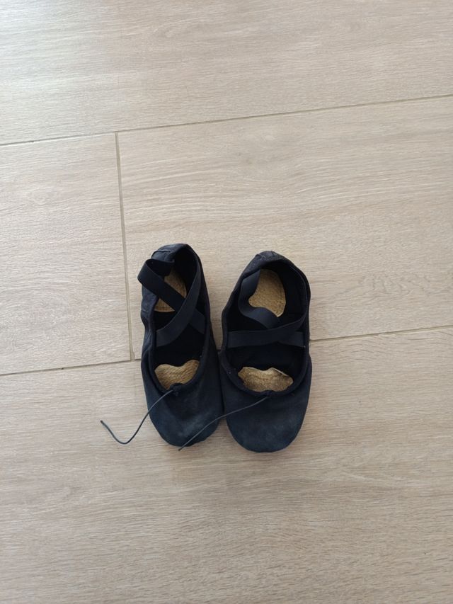 Zapatos de ballet, negros, talla 35