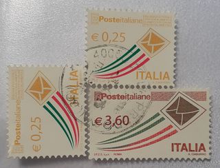 lotto francobolli 5 lire turrina + Cavour dell'uni