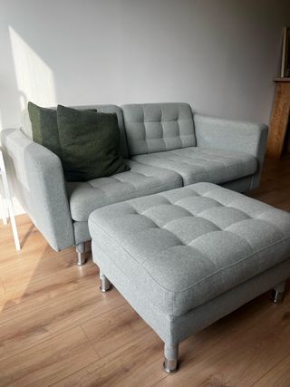 Sofá - verde con ottoman