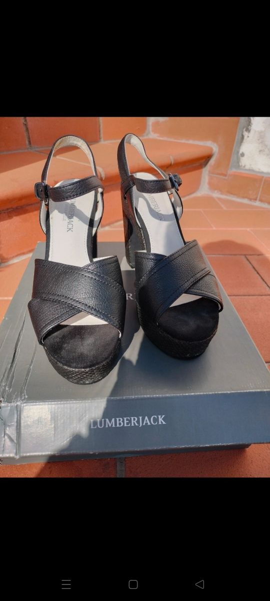 Sandalo con plateau Lumberjack