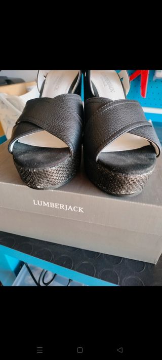 Sandalo con plateau Lumberjack 