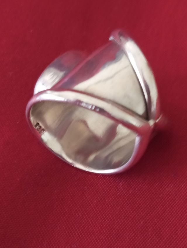Anillo plata de ley con piedra Carneola