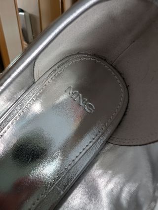 Flats Balerinas plateadas