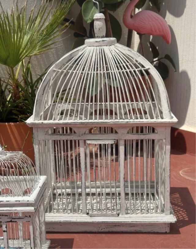 Dos jaulas decoración