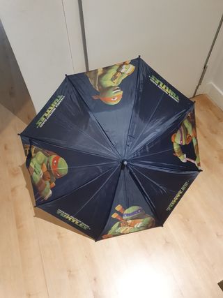 Paraguas tortuga ninja niño