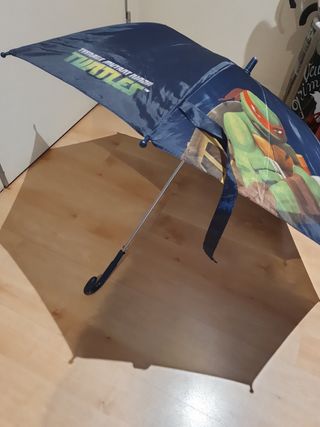 Paraguas tortuga ninja niño