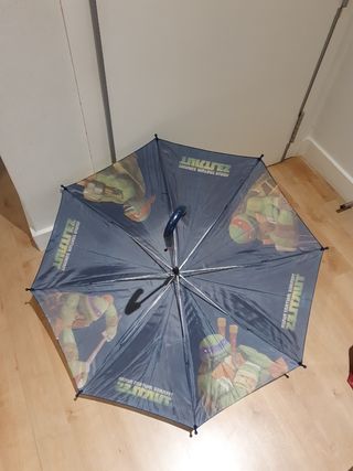 Paraguas tortuga ninja niño
