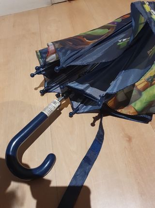 Paraguas tortuga ninja niño