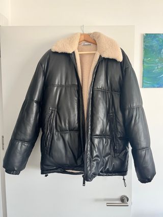 Cazadora Zara Bomber cuello de Borrego
