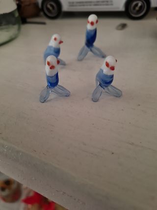 Uccellini in vetro di murano 