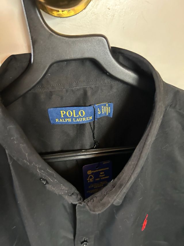 Camisa hombre Talla L Color negro