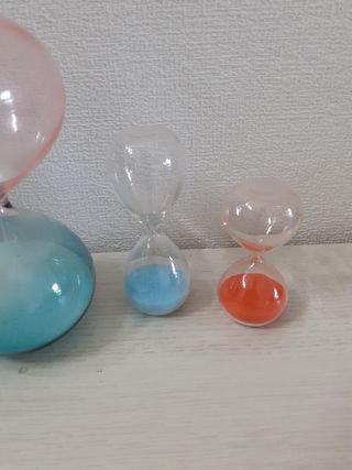 3 clessidre in vetro in 3 misure 