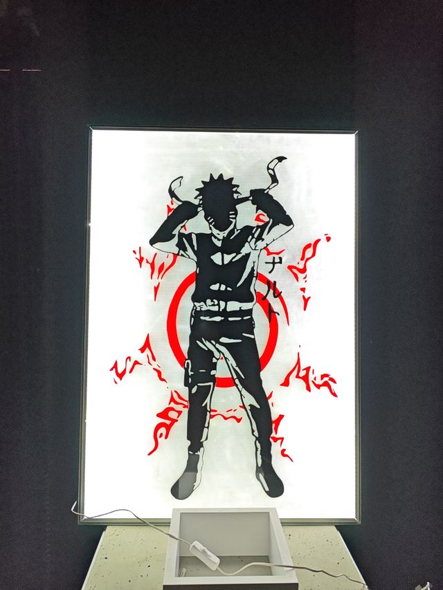 Cuadro luz led naruto