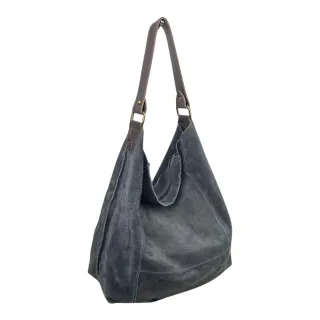 Bolso Hobo de Piel de Serraje para Mujer