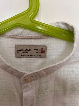 Camisa Mao Zara niño 8 años