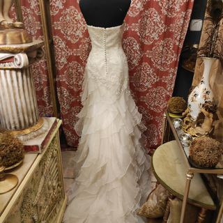 Vestido novia firma Amanecer Nupcial T44