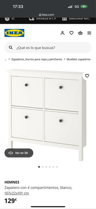 Zapatero HEMNES IKEA