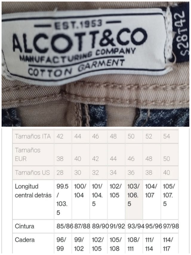 Pantalón chico Alcott T36