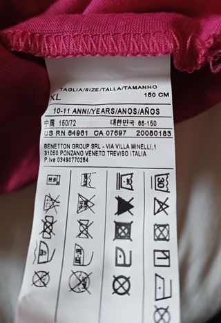 Maglia bambina Sisley, tg.11A