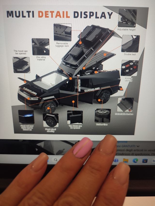 Carro de juguete Cybertruck 