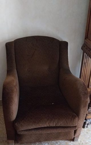Poltrone in velluto marrone N.2 