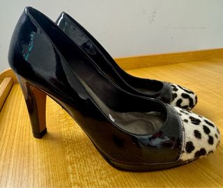 Zapatos nuevos de tacon piel