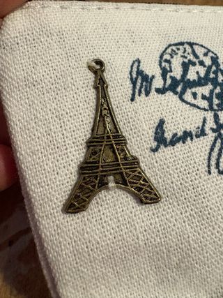 Portamonete color crema e marrone Vive la France